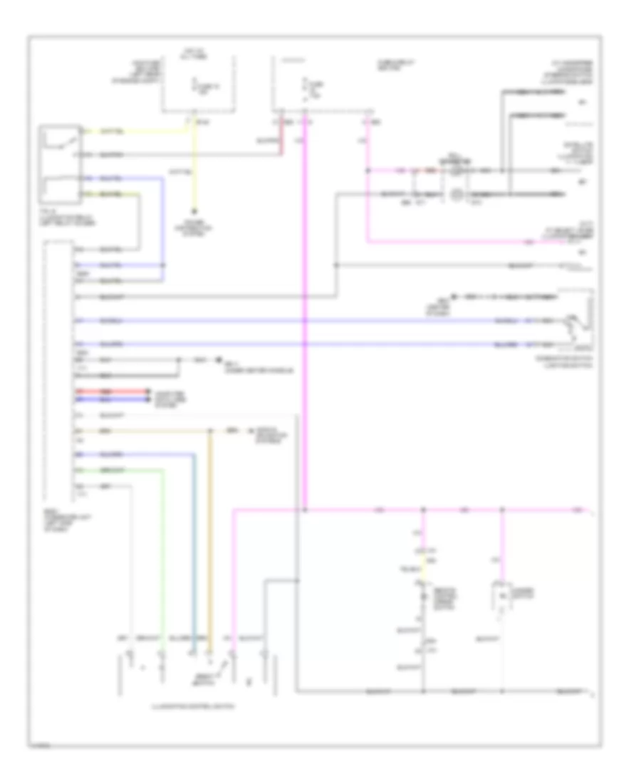 Instrument Illumination Wiring Diagram (1 of 2) for Subaru Impreza Limited 2013
