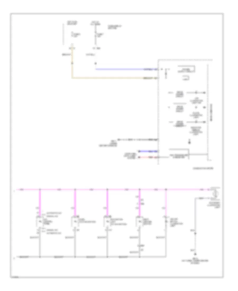 Instrument Illumination Wiring Diagram (2 of 2) for Subaru Impreza Limited 2013