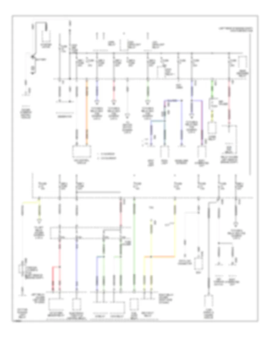 Power Distribution Wiring Diagram 1 of 4 for Subaru Impreza Limited 2013