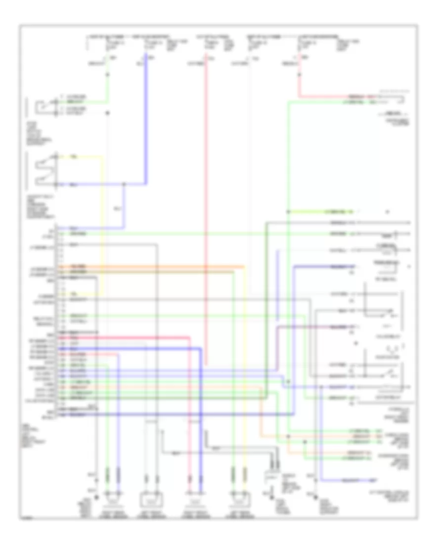 Anti lock Brake Wiring Diagrams without Traction Control for Subaru Legacy LS 1996