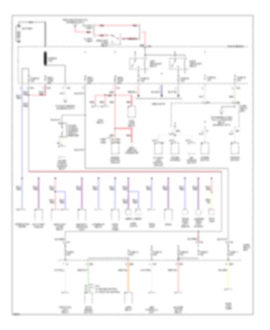 Power Distribution Wiring Diagram 1 of 3 for Subaru Legacy LS 1996