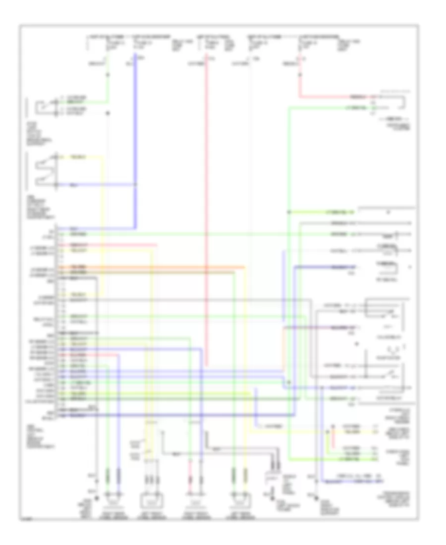 Anti-lock Brake Wiring Diagrams for Subaru Impreza LX 1995