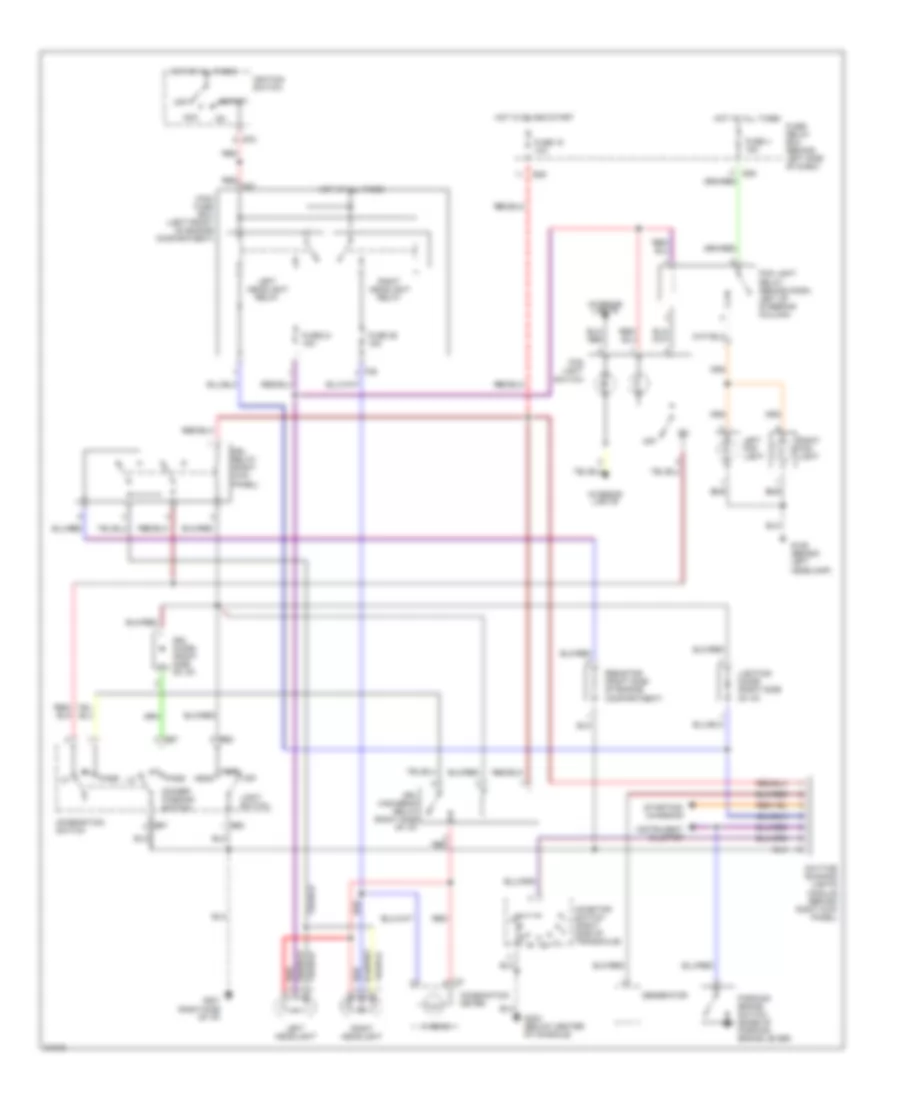 Headlight Wiring Diagram with DRL for Subaru Impreza LX 1995