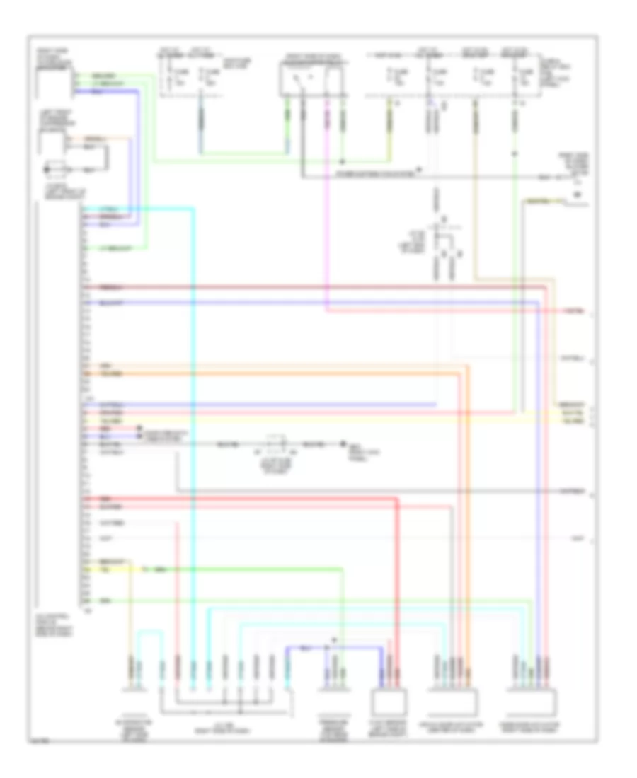 3.6L, Manual AC Wiring Diagram (1 of 2) for Subaru Outback Limited 2010