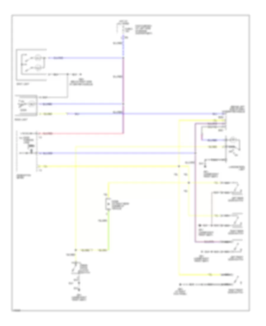 Courtesy Lamps Wiring Diagram for Subaru Forester X 2003