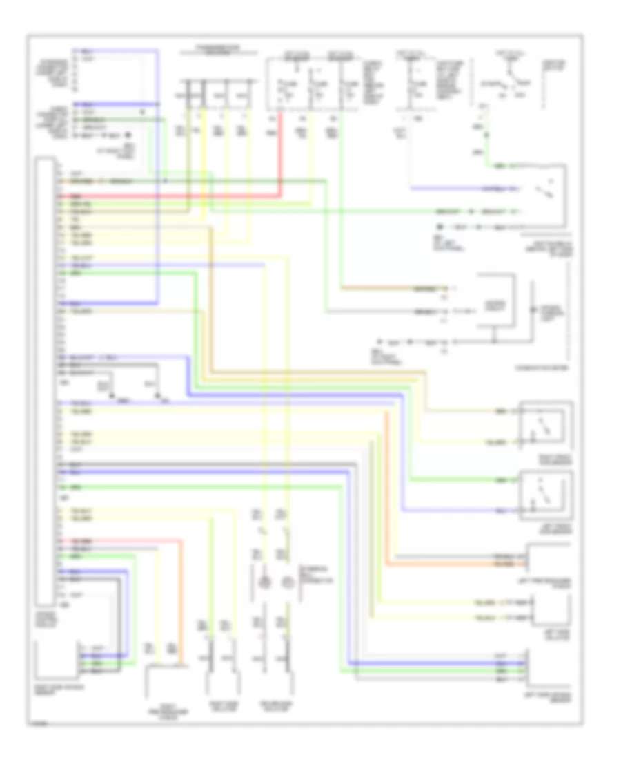 Supplemental Restraints Wiring Diagram for Subaru Forester XS 2003