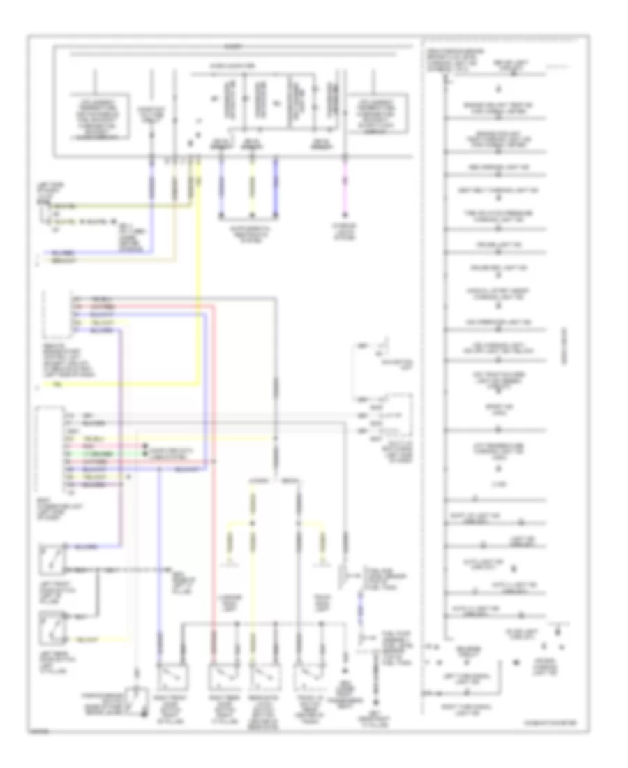 Instrument Cluster Wiring Diagram (2 of 2) for Subaru Impreza 2.5 GT 2010
