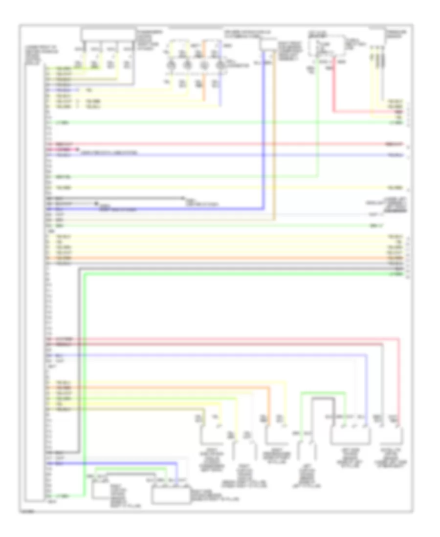 Supplemental Restraints Wiring Diagram 1 of 2 for Subaru Impreza 2 5 GT 2010