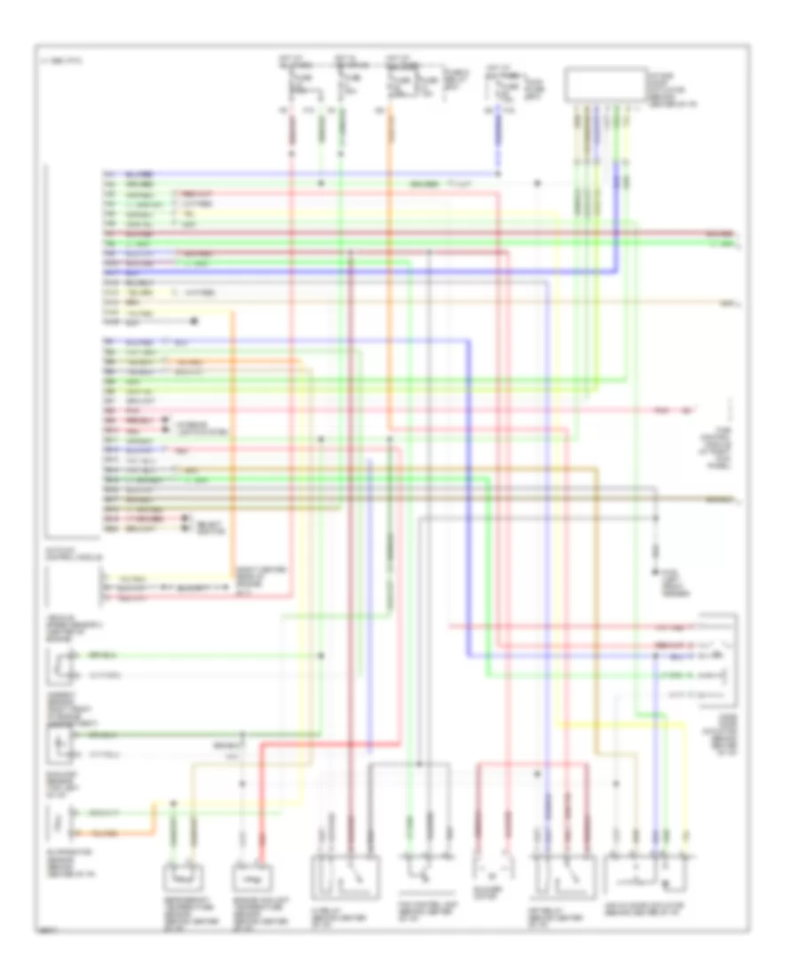 A C Wiring Diagram 1 of 2 for Subaru SVX LSi 1996