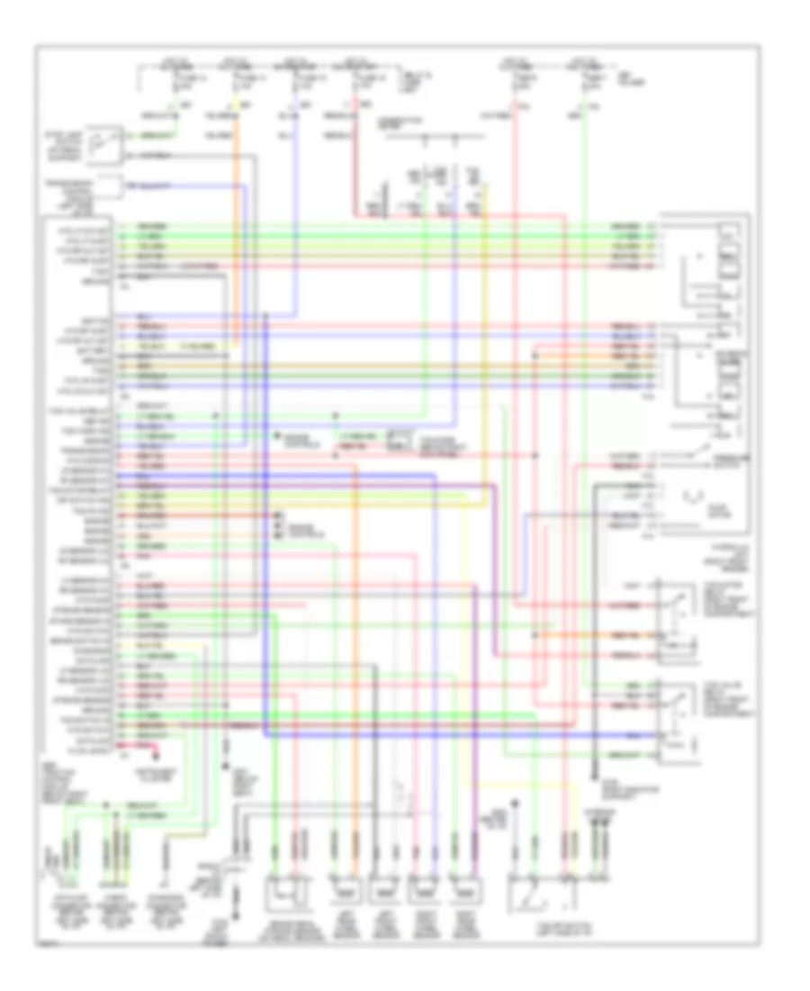 Anti lock Brake Wiring Diagrams with Traction Control for Subaru Legacy L 1995