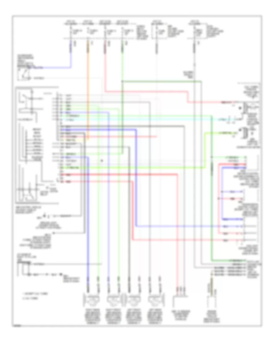 Anti-lock Brakes Wiring Diagram for Subaru Impreza WRX TR 2007