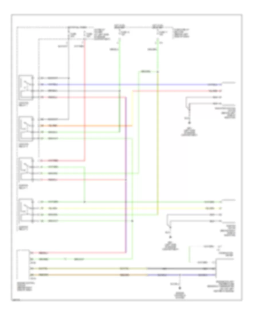 2.5L Turbo, Cooling Fan Wiring Diagram for Subaru Impreza WRX TR 2007