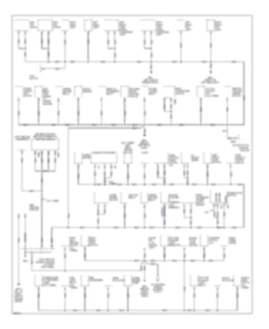 Ground Distribution Wiring Diagram 1 of 3 for Subaru Impreza WRX TR 2007