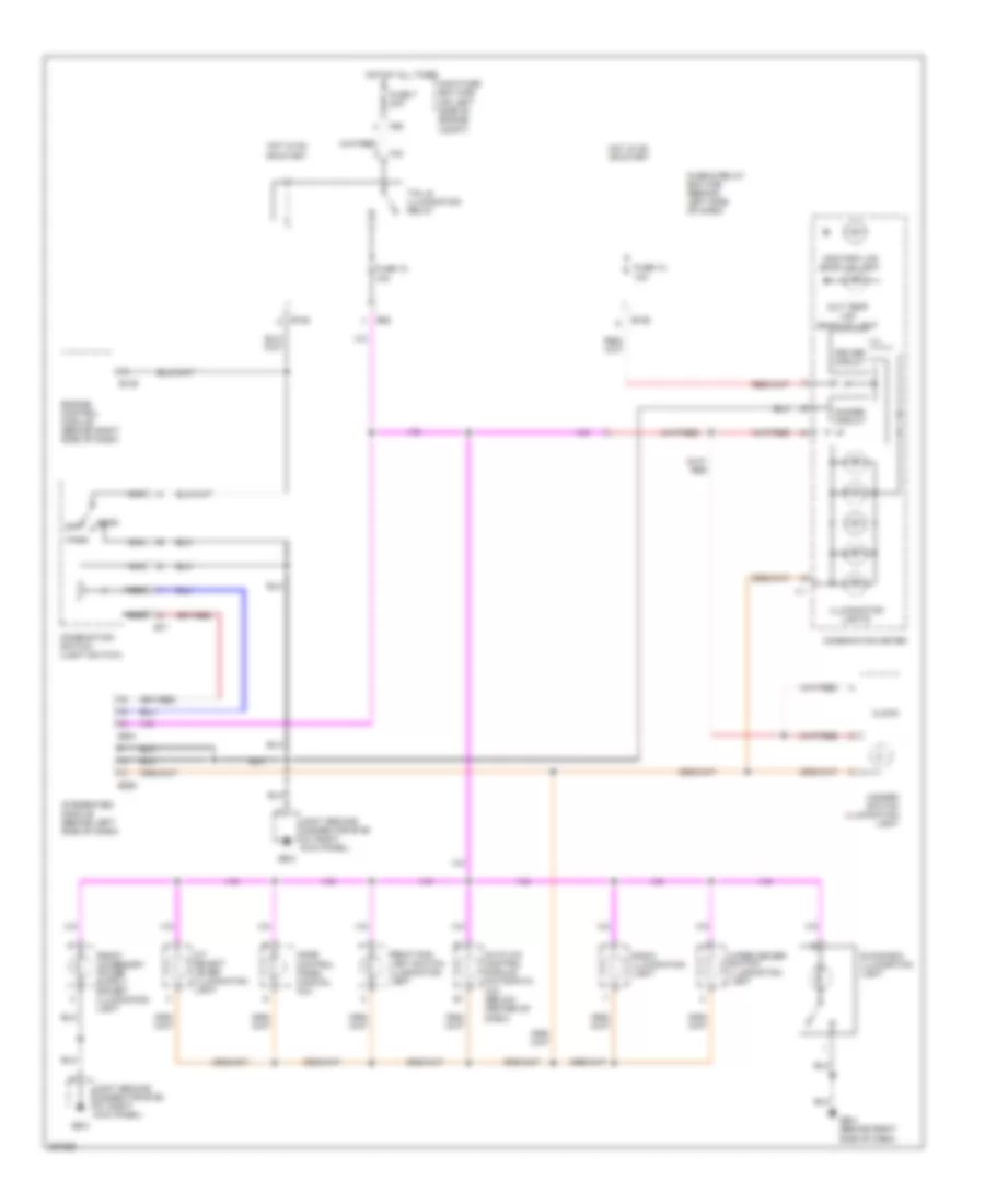 2.5L, Instrument Illumination Wiring Diagram for Subaru Impreza WRX TR 2007