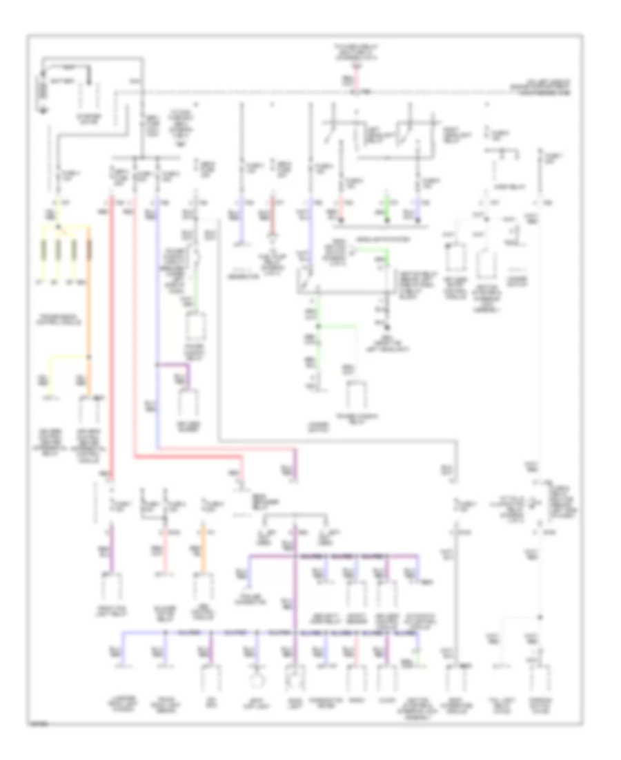 Power Distribution Wiring Diagram 1 of 4 for Subaru Impreza WRX TR 2007