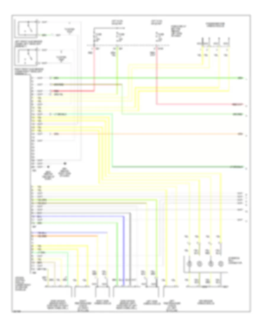 Supplemental Restraints Wiring Diagram 1 of 2 for Subaru Impreza WRX TR 2007