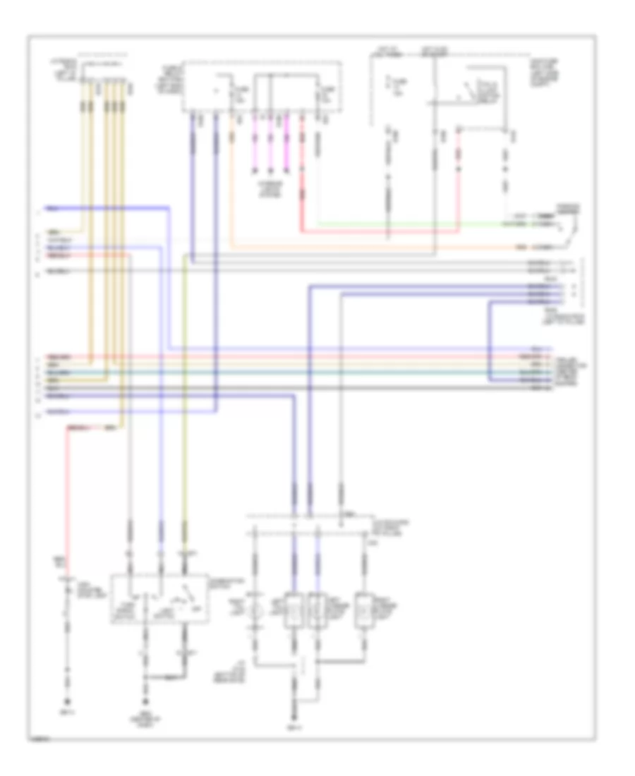 Exterior Lamps Wiring Diagram 2 of 2 for Subaru Tribeca Limited 2010