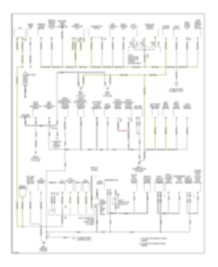 Ground Distribution Wiring Diagram 1 of 3 for Subaru Tribeca Limited 2010