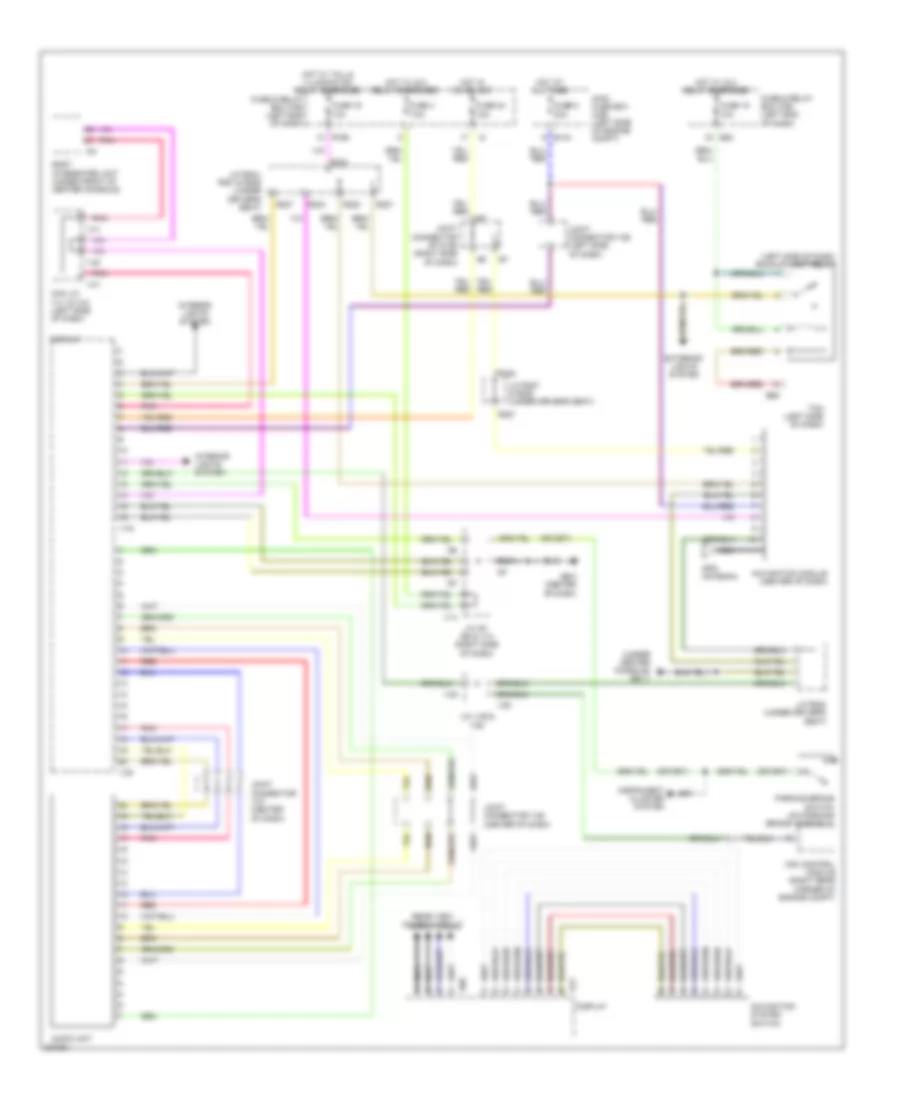 Navigation Wiring Diagram for Subaru Tribeca Limited 2010