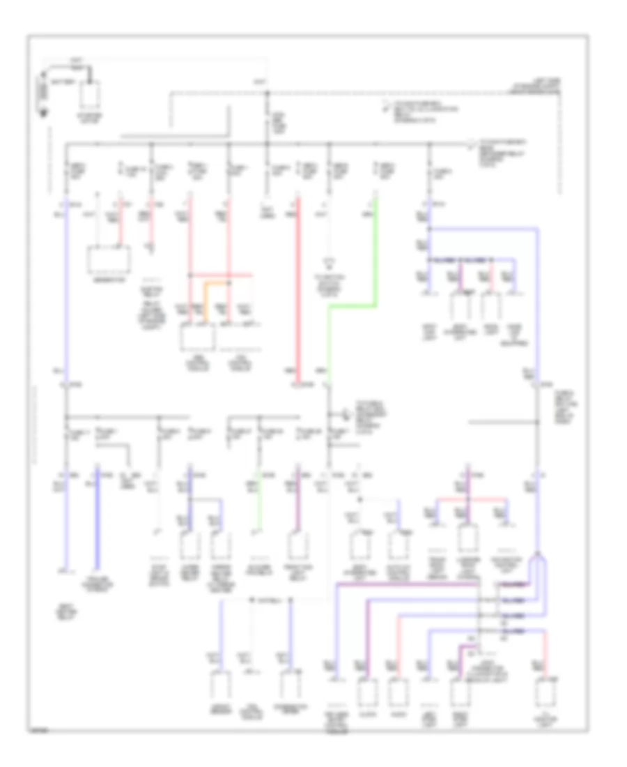 Power Distribution Wiring Diagram 1 of 5 for Subaru Legacy GT Limited 2007