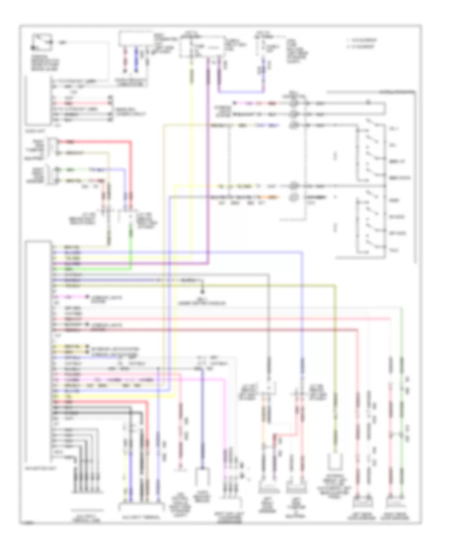 Navigation Wiring Diagram for Subaru Impreza WRX Premium 2013