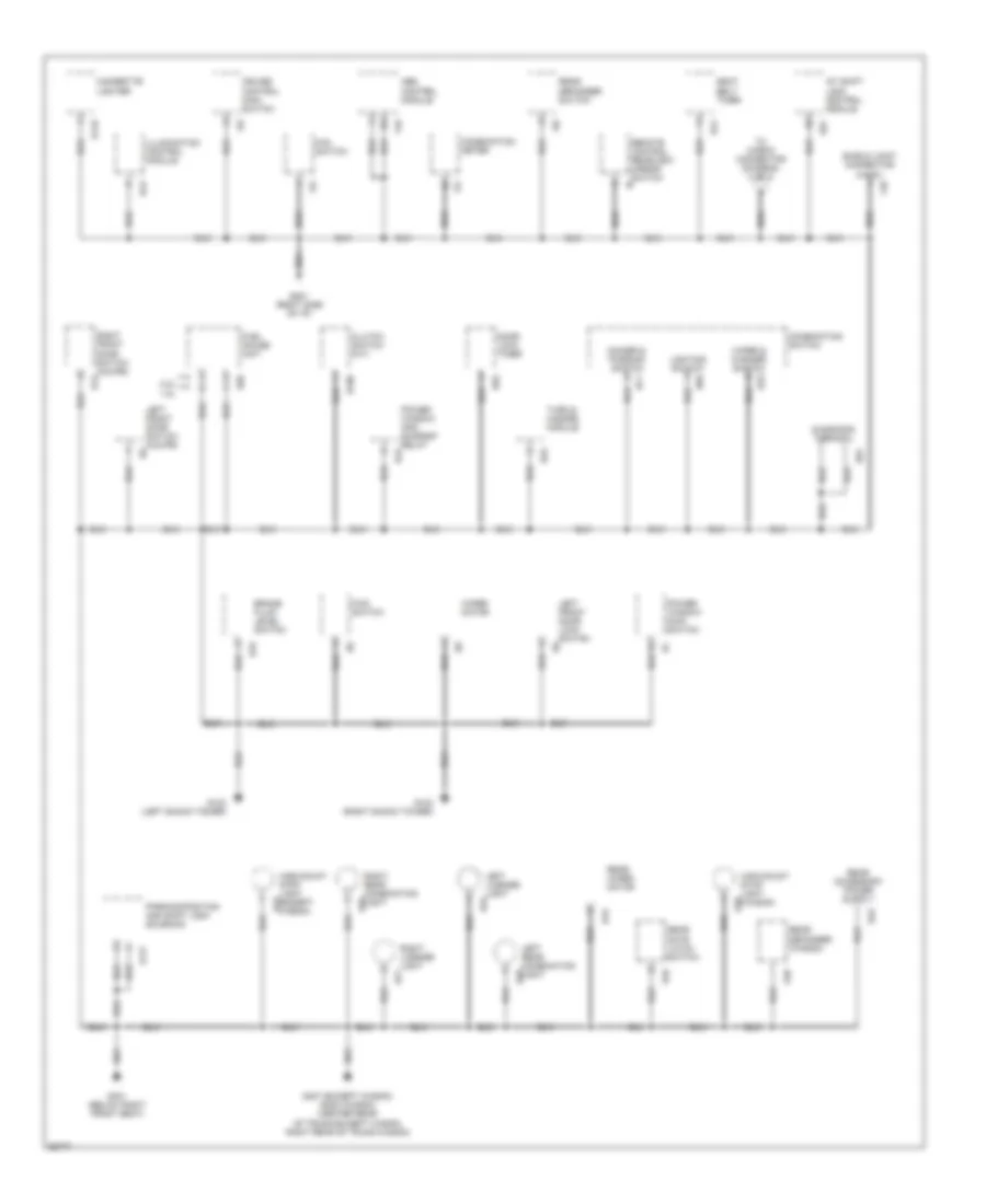 Ground Distribution Wiring Diagram 1 of 2 for Subaru Impreza L 1997