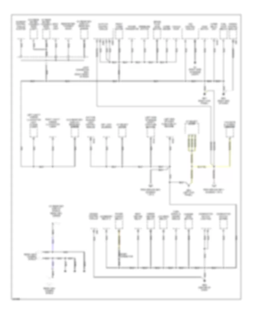 Ground Distribution Wiring Diagram 3 of 3 for Subaru Tribeca Premium 2010