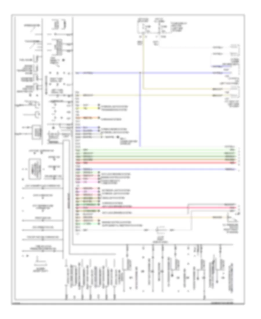 Instrument Cluster Wiring Diagram 1 of 2 for Subaru Tribeca Premium 2010