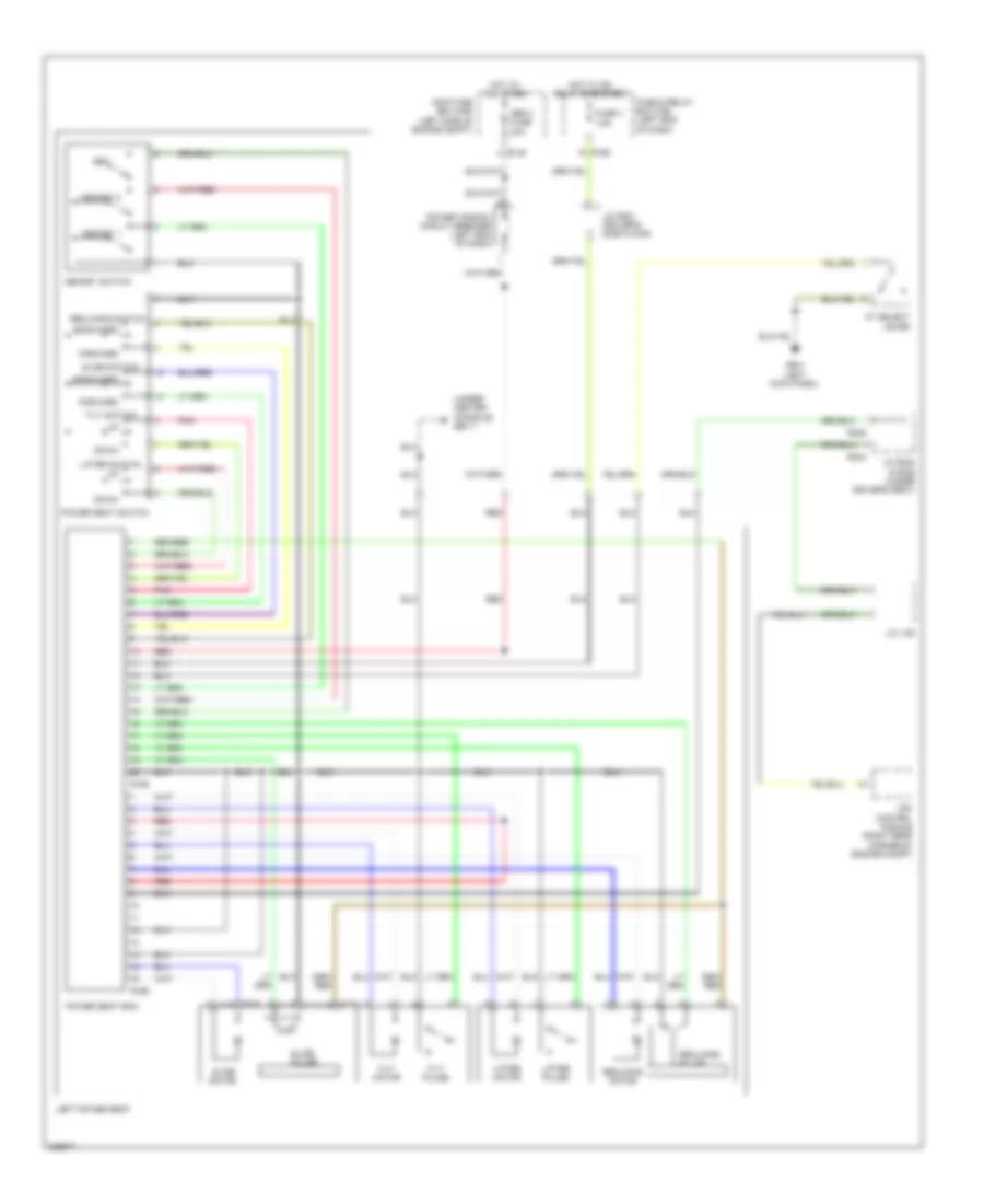 Memory Systems Wiring Diagram for Subaru Tribeca Premium 2010