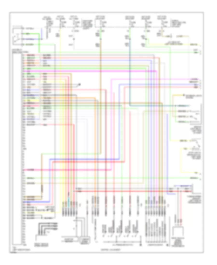 Transmission Wiring Diagram 1 of 2 for Subaru Tribeca Premium 2010