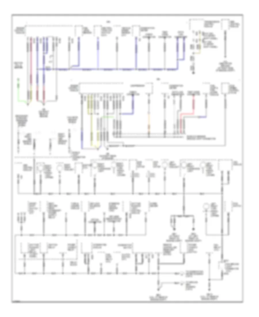 Ground Distribution Wiring Diagram 1 of 2 for Subaru Legacy GT 2003