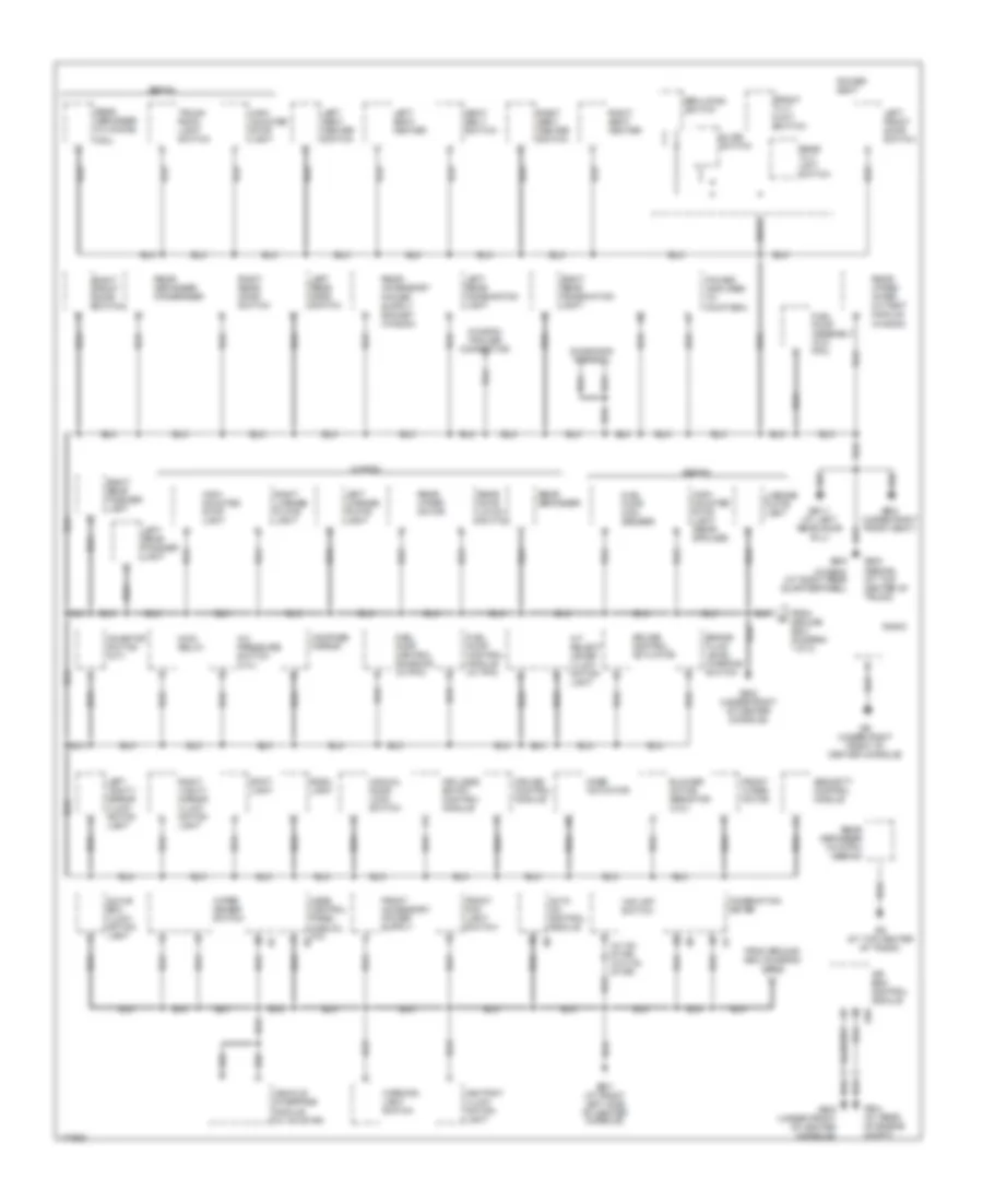 Ground Distribution Wiring Diagram (2 of 2) for Subaru Legacy GT 2003