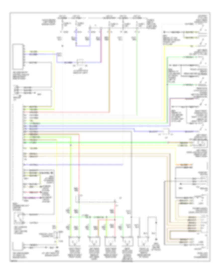 Power Door Locks Wiring Diagram for Subaru Legacy i 2007