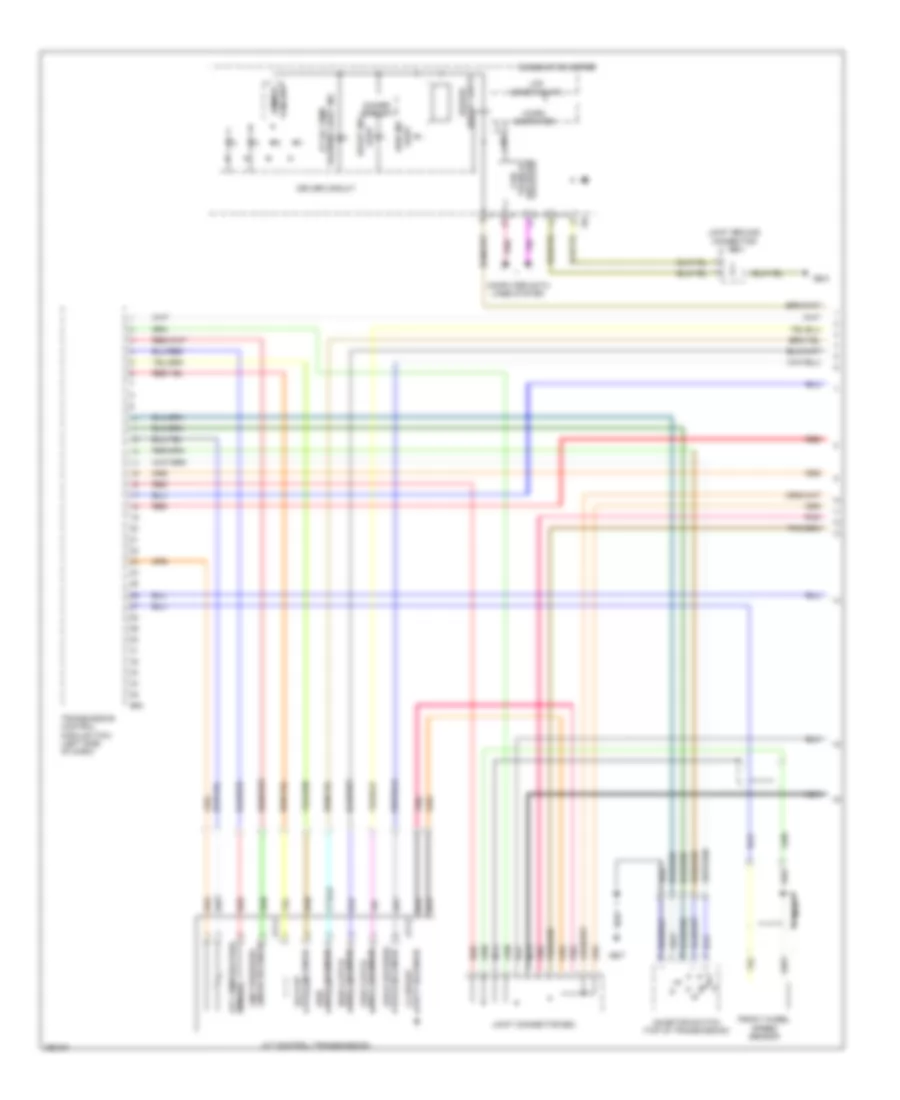 Transmission Wiring Diagram 4 Speed A T 1 of 2 for Subaru Legacy i 2007