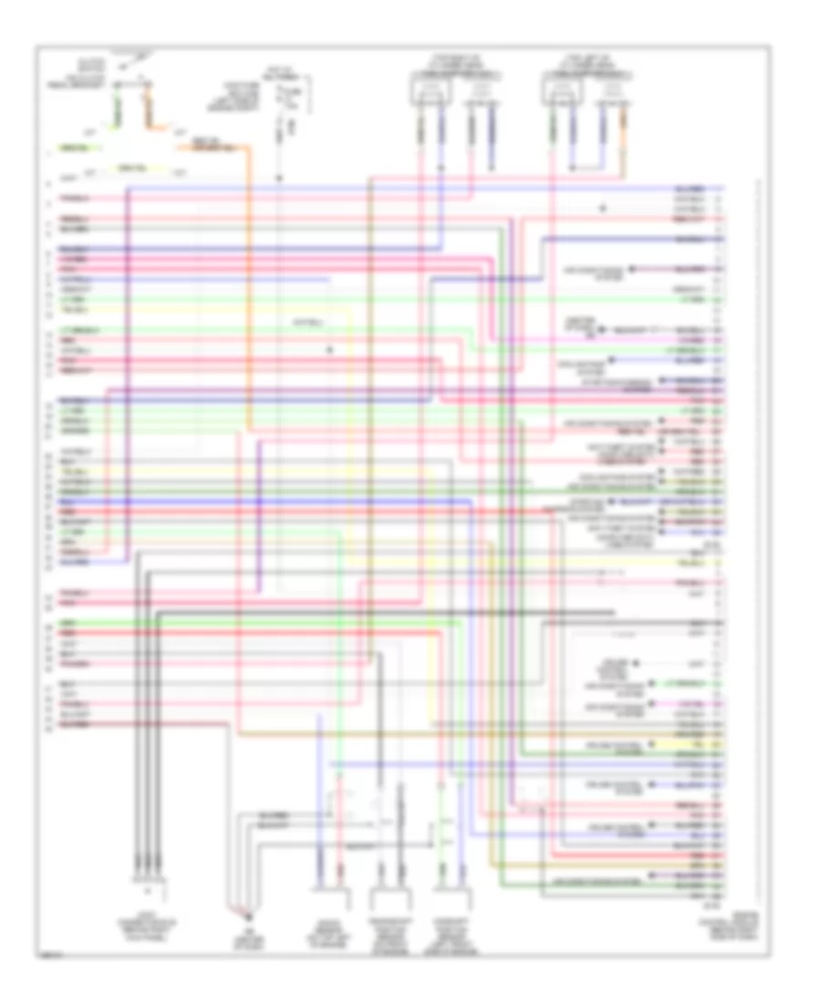 2.5L, Engine Performance Wiring Diagram (4 of 4) for Subaru Legacy Limited 2007