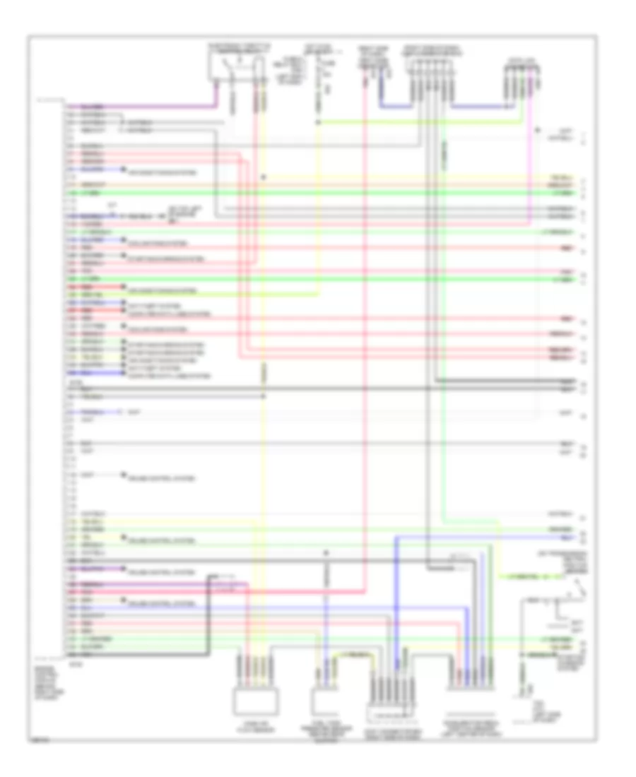 2.5L Turbo, Engine Performance Wiring Diagram (1 of 5) for Subaru Legacy Limited 2007