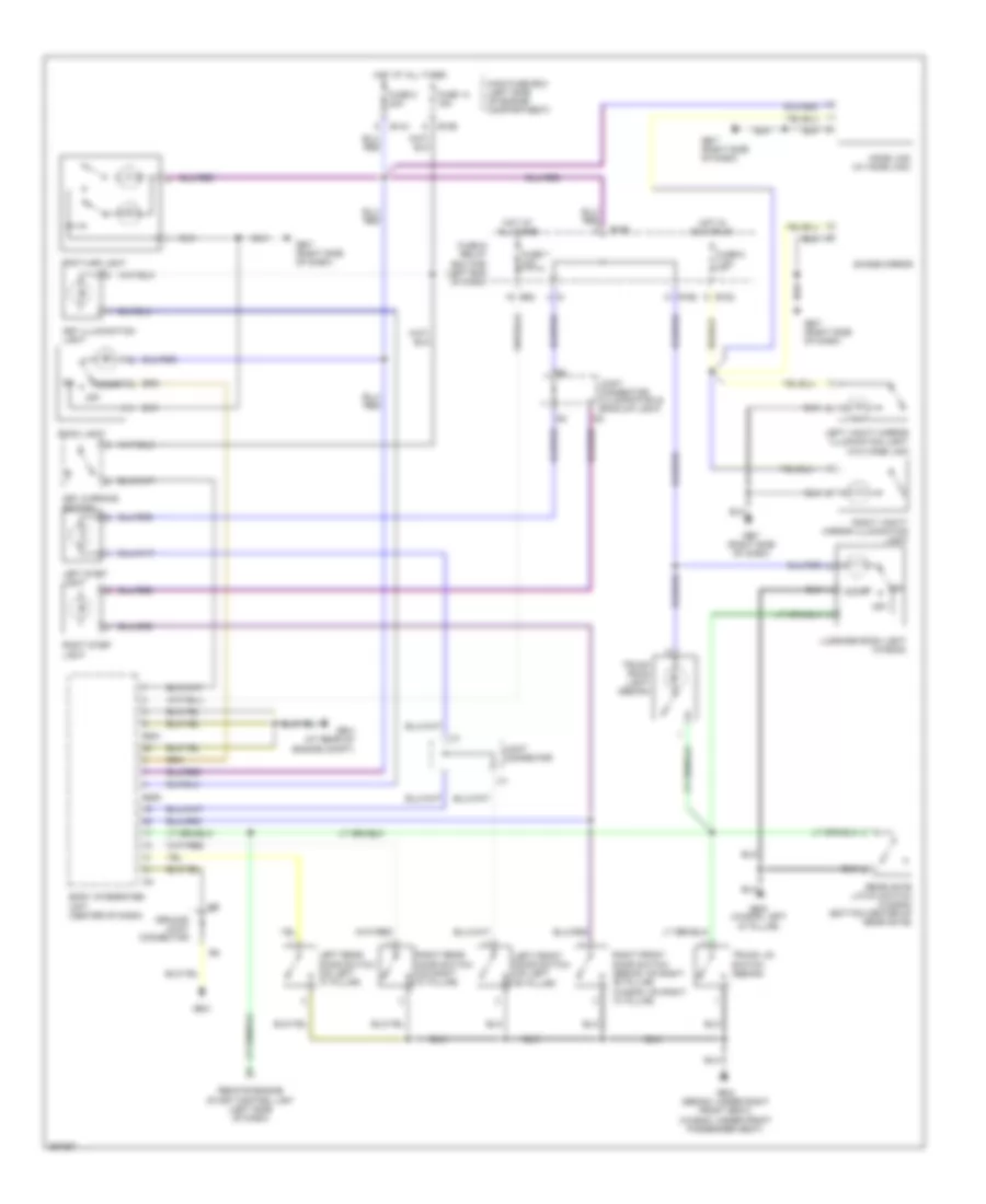 Courtesy Lamps Wiring Diagram for Subaru Legacy Limited 2007