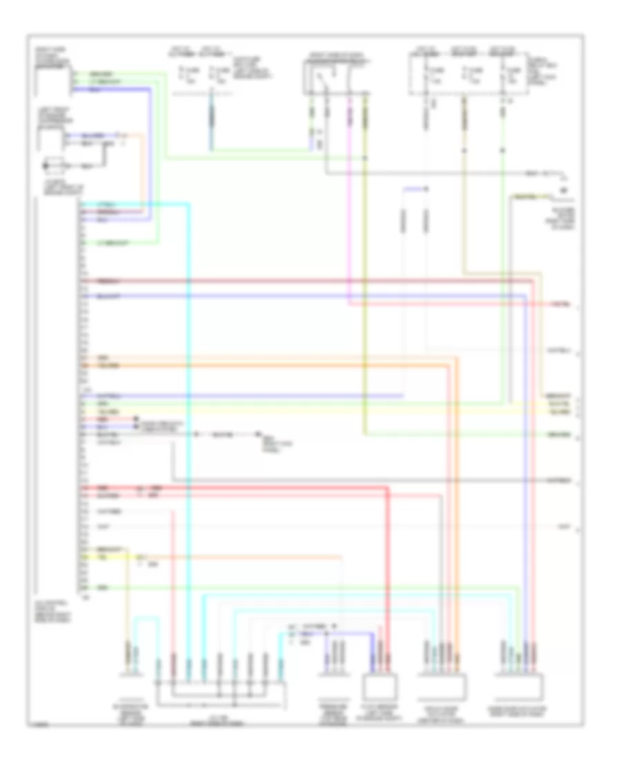 2.5L, Manual AC Wiring Diagram (1 of 3) for Subaru Legacy 2013