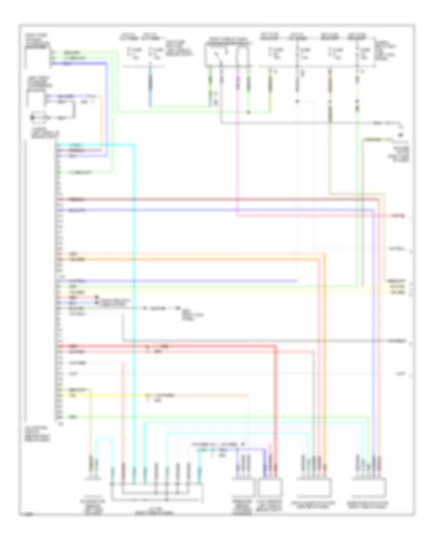 3.6L, Manual AC Wiring Diagram (1 of 2) for Subaru Legacy 2013