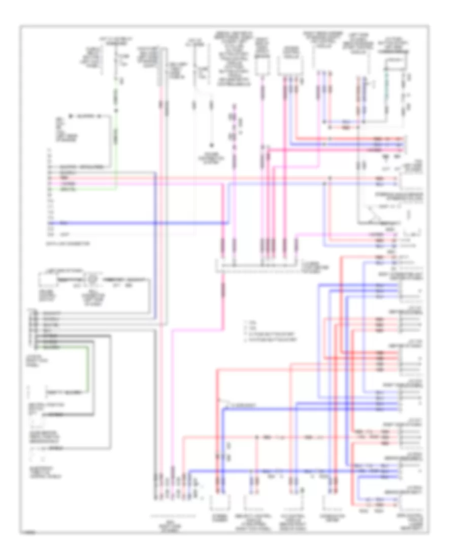 Computer Data Lines Wiring Diagram for Subaru Legacy 2013