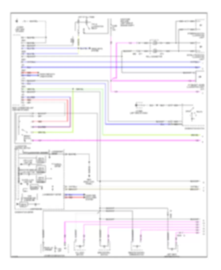 Instrument Illumination Wiring Diagram 1 of 2 for Subaru Legacy 2013