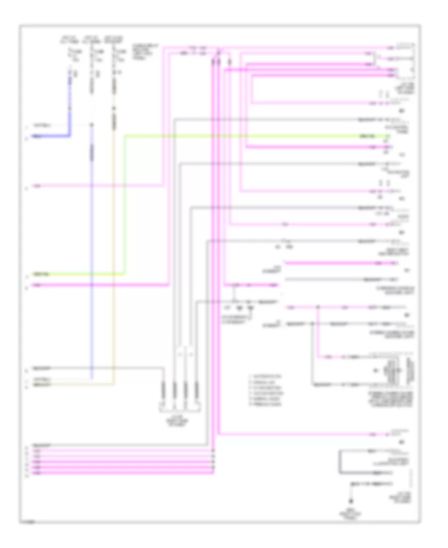 Instrument Illumination Wiring Diagram 2 of 2 for Subaru Legacy 2013