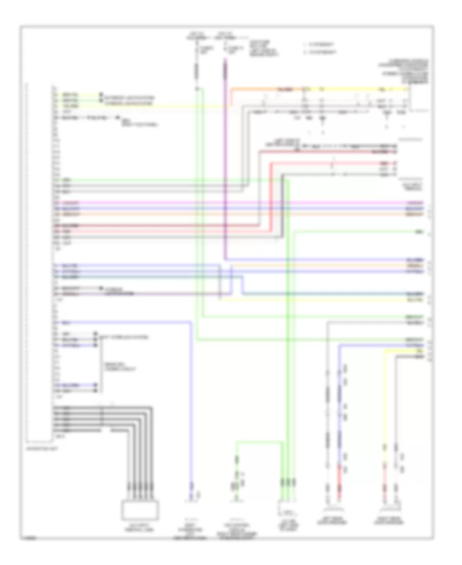 Navigation Wiring Diagram 1 of 2 for Subaru Legacy 2013