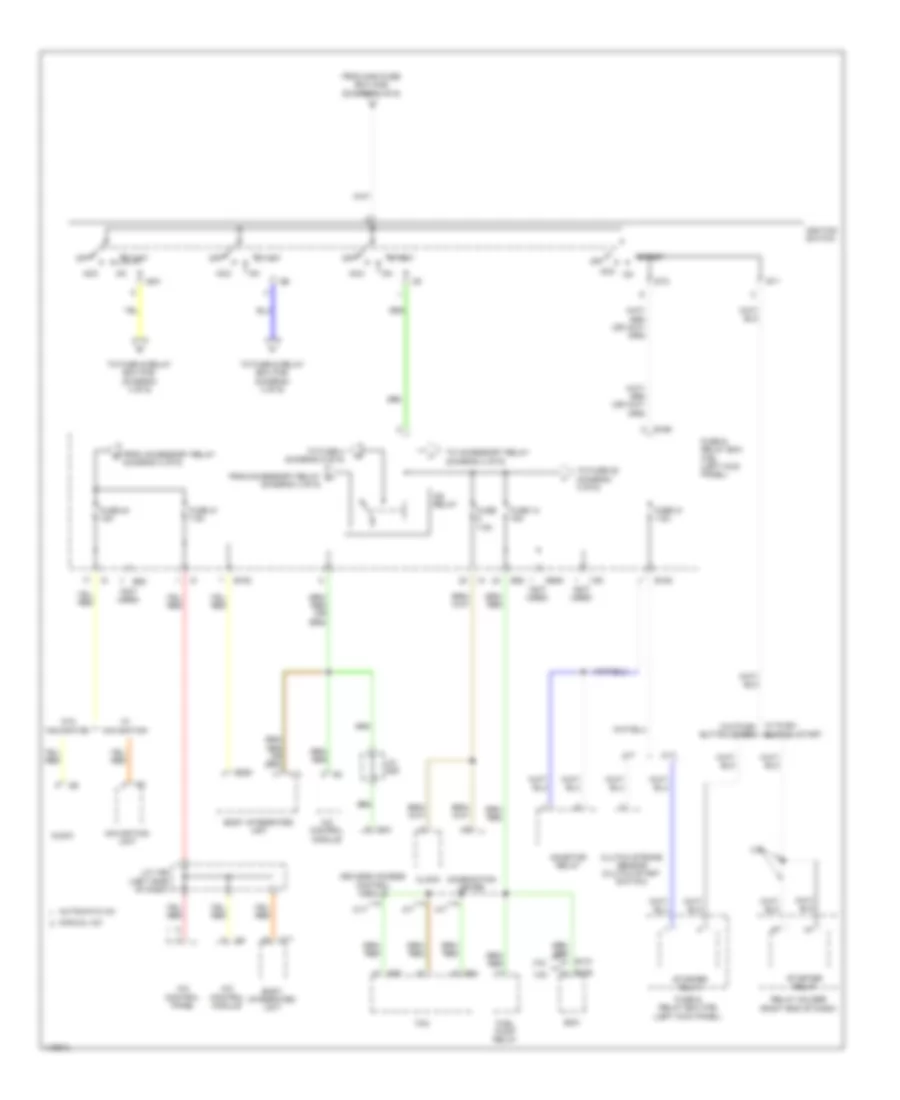 Power Distribution Wiring Diagram 2 of 6 for Subaru Legacy 2013