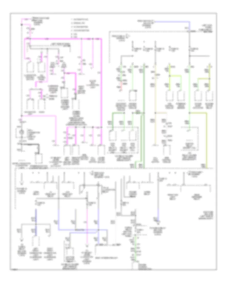 Power Distribution Wiring Diagram 3 of 6 for Subaru Legacy 2013