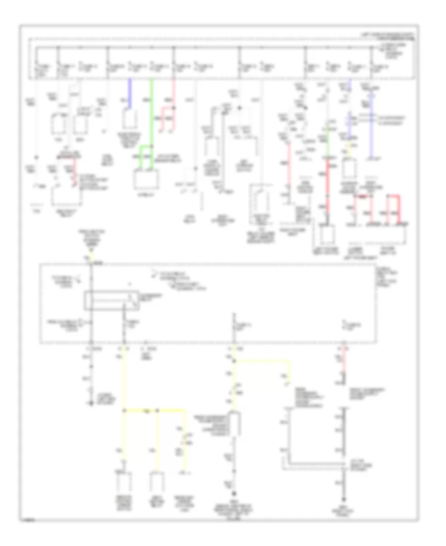 Power Distribution Wiring Diagram (4 of 6) for Subaru Legacy 2013