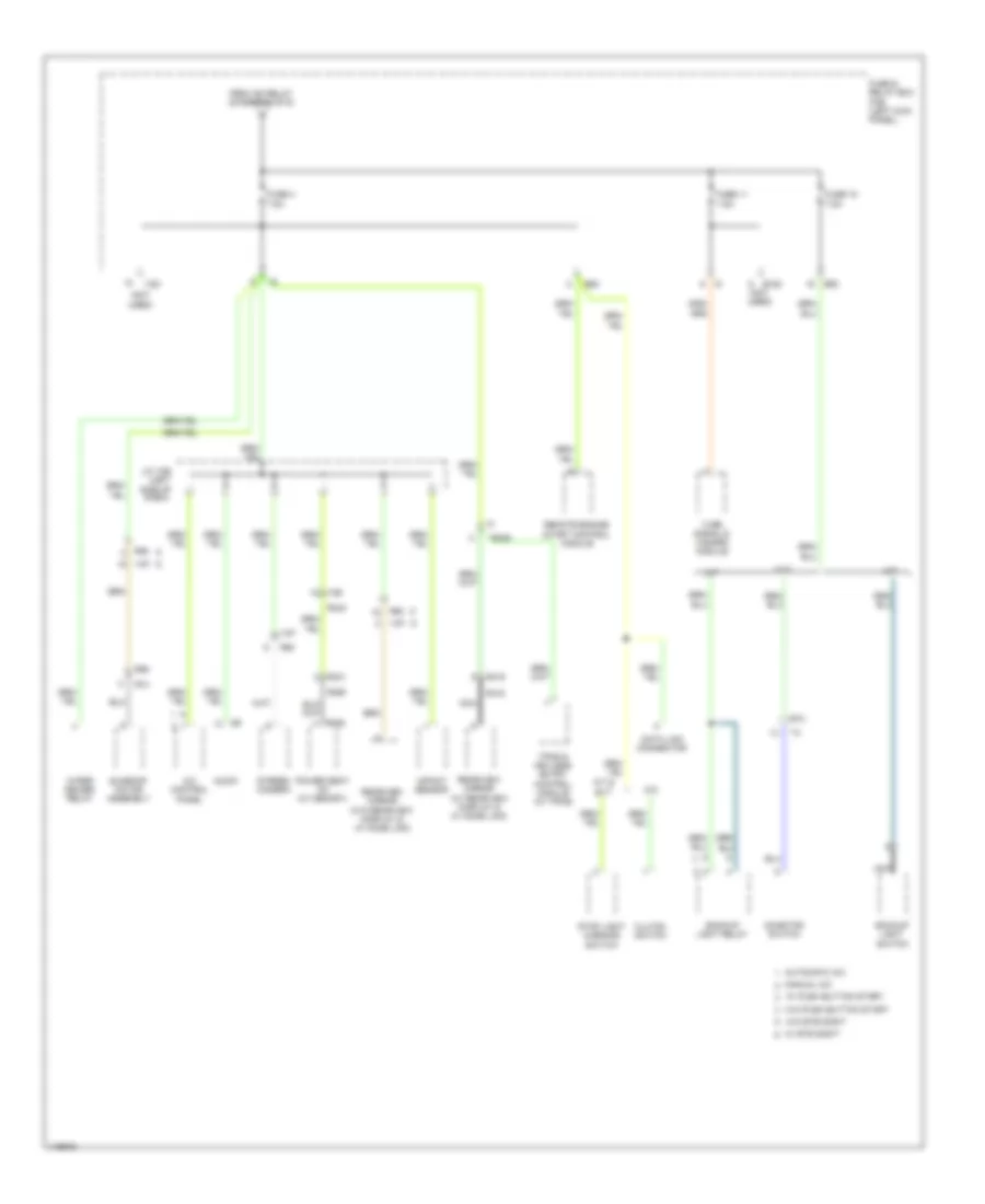 Power Distribution Wiring Diagram (5 of 6) for Subaru Legacy 2013