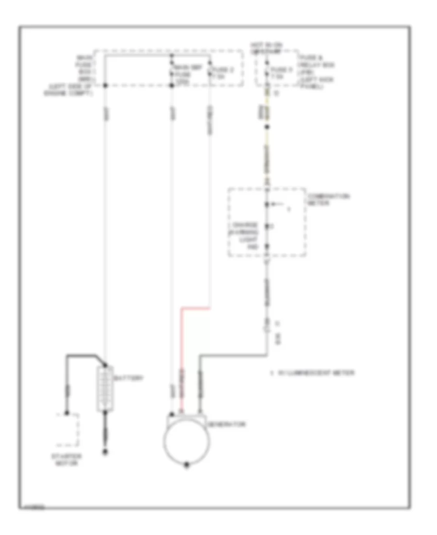 3.6L, Charging Wiring Diagram for Subaru Legacy 2013
