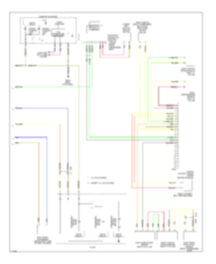 Supplemental Restraints Wiring Diagram 2 of 2 for Subaru Legacy 2013