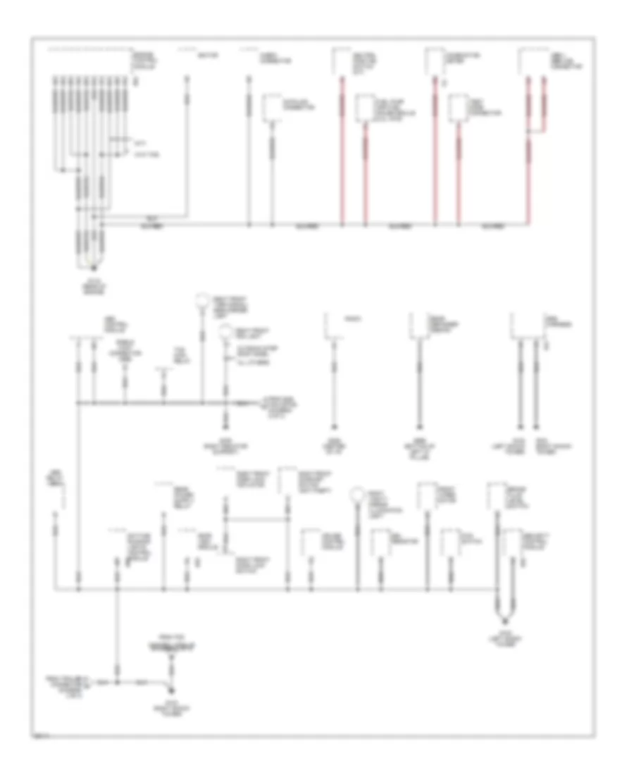 Ground Distribution Wiring Diagram 1 of 3 for Subaru Legacy GT 1997